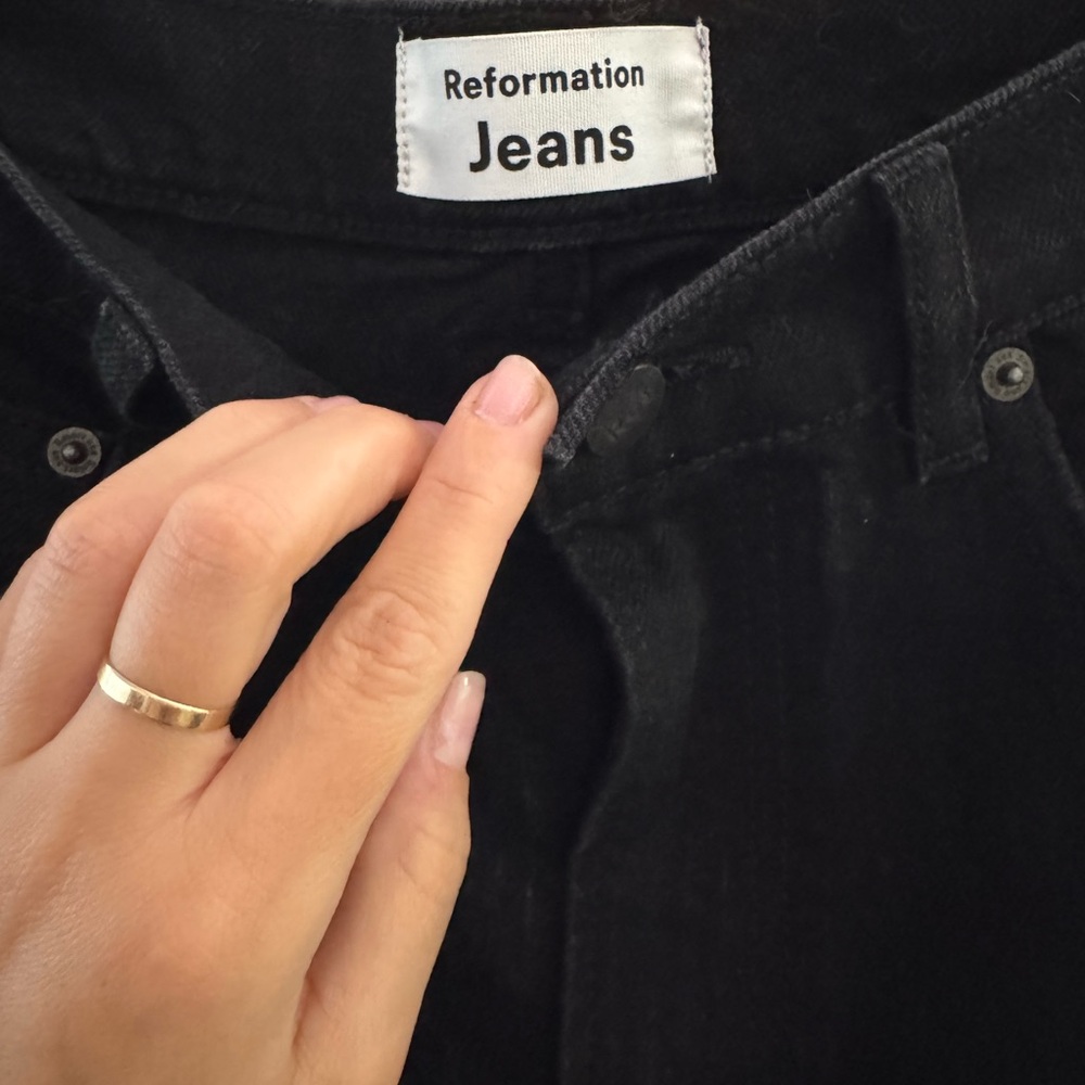 Reformation Liza Black, Straight Leg Women's Jeans (Excellent condition)